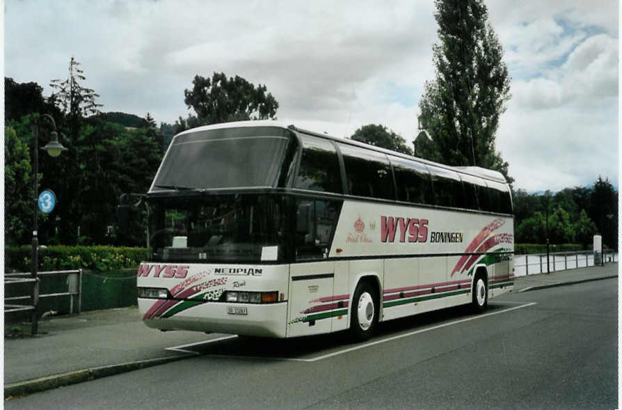 (095'813) - Wyss, Boningen - SO 21'263 - Neoplan am 26. Juni 2007 bei der Schifflndte Thun