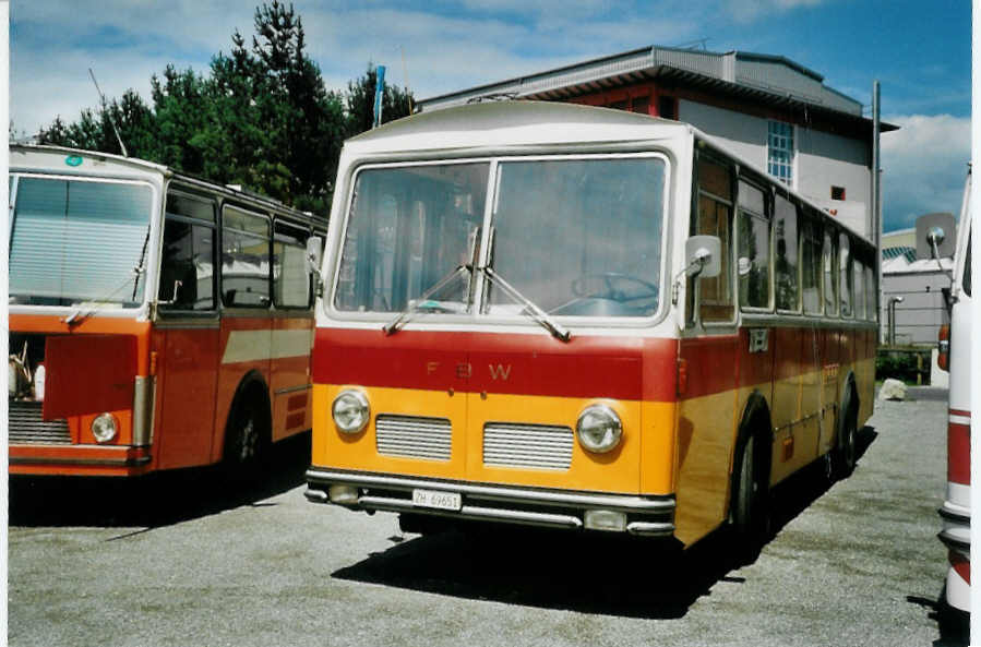 (097'310) - Aus der Schweiz: Trb, Oberrieden - Nr. 12/ZH 69'651 - FBW/R&J (ex Ryffel, Uster Nr. 12) am 18. August 2007 in Schaan, Wohnbustreffen