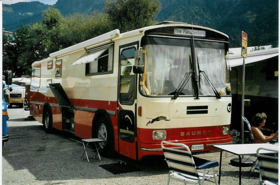 (097'412) - Aus der Schweiz: Rogoll - Saurer/Tscher (ex P 24'273) am 18. August 2007 in Schaan, Wohnbustreffen