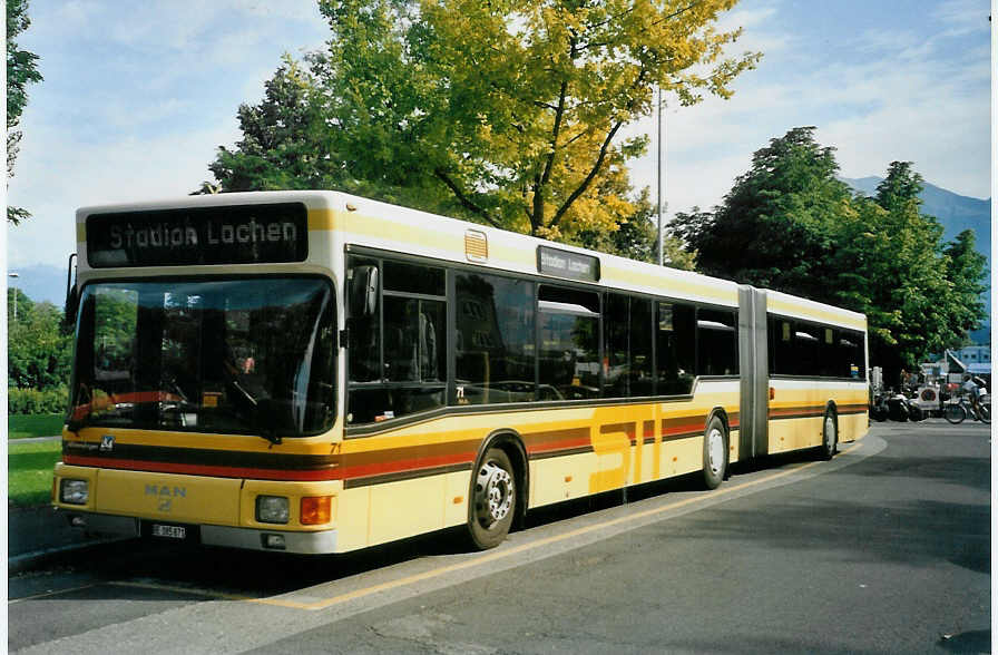 (098'206) - STI Thun - Nr. 71/BE 385'871 - MAN am 26. August 2007 in Thun, Lachen