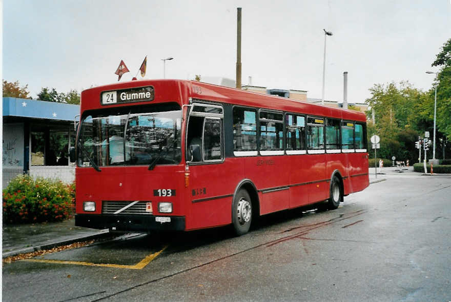 (099'418) - Bernmobil, Bern - Nr. 193/BE 451'193 - Volvo/Gangloff am 30. September 2007 in Bern, Holenacker