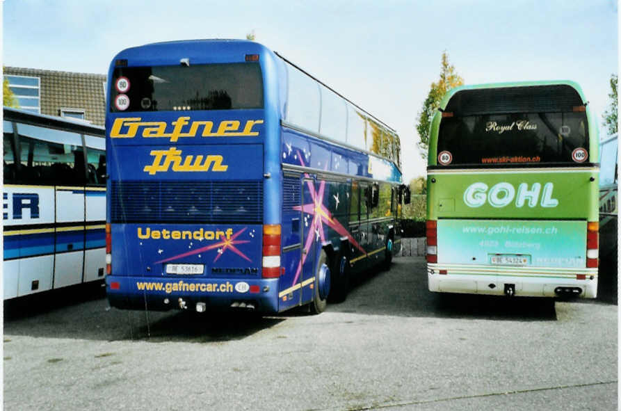 (099'623) - Aus der Schweiz: Gafner, Thun - Nr. 22/BE 53'616 - Neoplan am 2. Oktober 2007 in Rust, Europapark