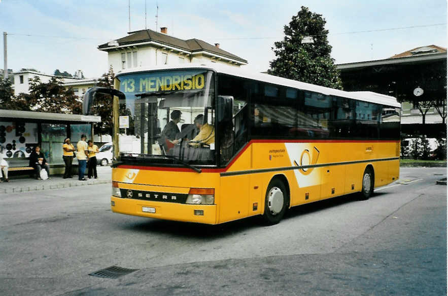 (100'008) - Autopostale, Mendrisio - TI 20'649 - Setra am 4. Oktober 2007 in Chiasso, Confine