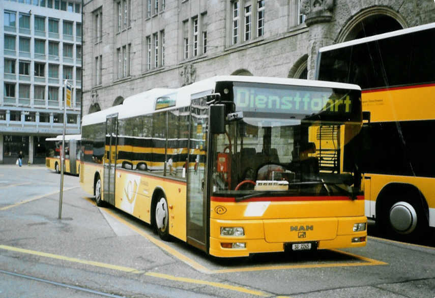 (100'323) - Schwizer, Goldach - SG 2245 - MAN am 14. Oktober 2007 beim Bahnhof St. Gallen