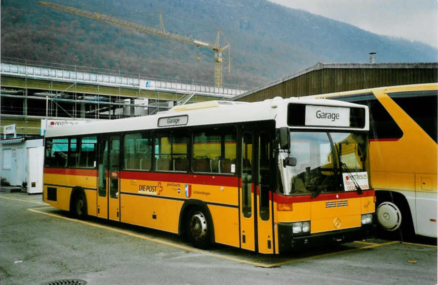 (101'210) - PostAuto Aargau - Mercedes/R&J (ex P 25'365) am 18. November 2007 in Biel, Rattinbus