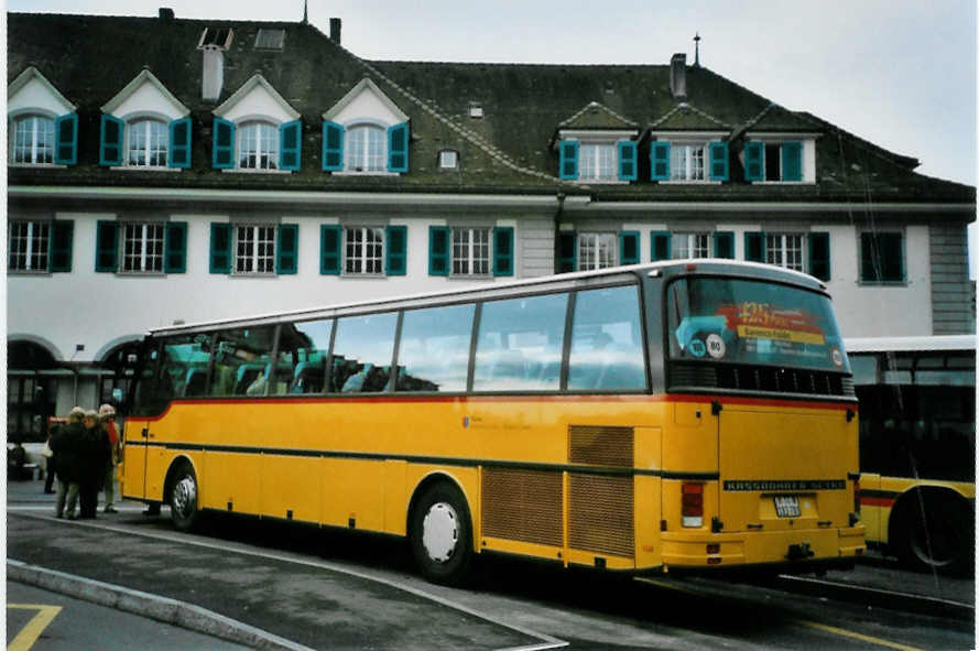 (101'235) - Barenco, Faido - TI 183'701 - Setra am 25. November 2007 beim Bahnhof Thun