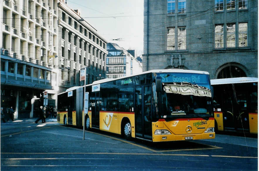 (102'611) - Regiobus, Gossau (Cars Alpin Neff, Arbon Nr. 1) - Nr. 41/TG 686 - Mercedes am 29. Dezember 2007 beim Bahnhof St. Gallen