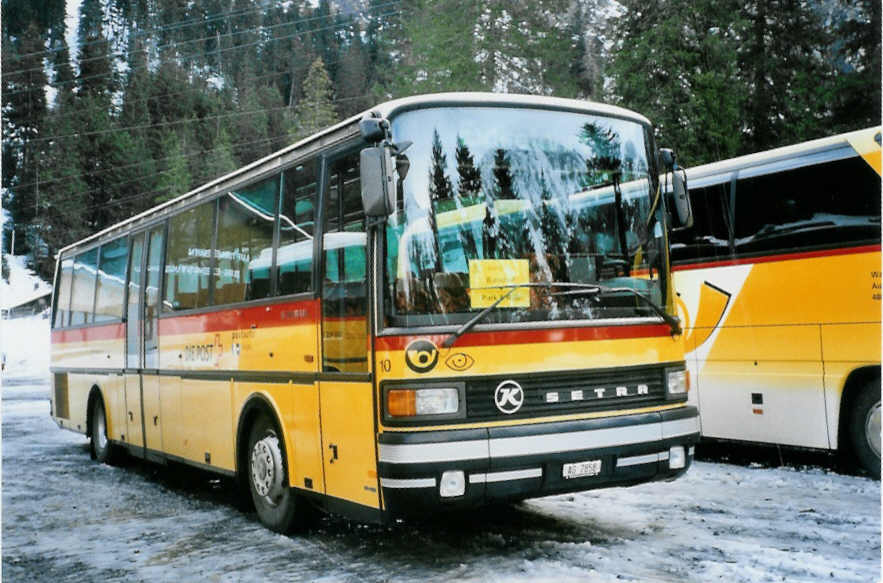 (103'103) - Tschannen, Zofingen - Nr. 10/AG 7858 - Setra am 6. Januar 2008 in Adelboden, Unter dem Birg