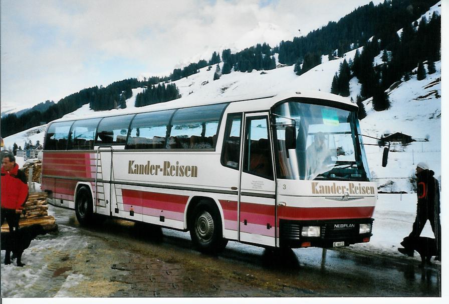 (103'215) - Kander-Reisen, Frutigen - Nr. 3/BE 66'132 - Neoplan am 6. Januar 2008 in Adelboden, Weltcup