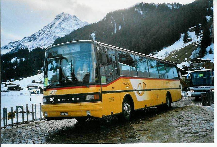 (103'230) - Portenier, Adelboden - Nr. 8/BE 92'064 - Setra (ex Geiger, Adelboden Nr. 8; ex P 25'053) am 6. Januar 2008 in Adelboden, Weltcup