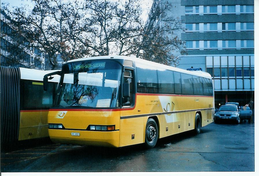 (103'527) - Mabillard, Lens - VS 4922 - Neoplan am 19. Januar 2008 beim Bahnhof Sion