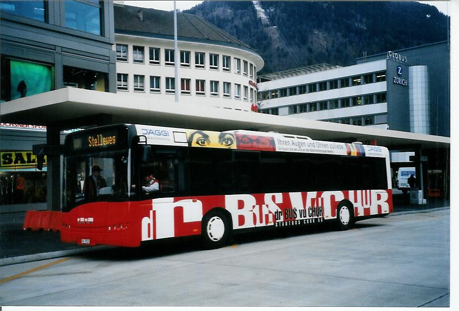 (103'932) - SBC Chur - Nr. 20/GR 97'520 - Solaris am 4. Februar 2008 beim Bahnhof Chur