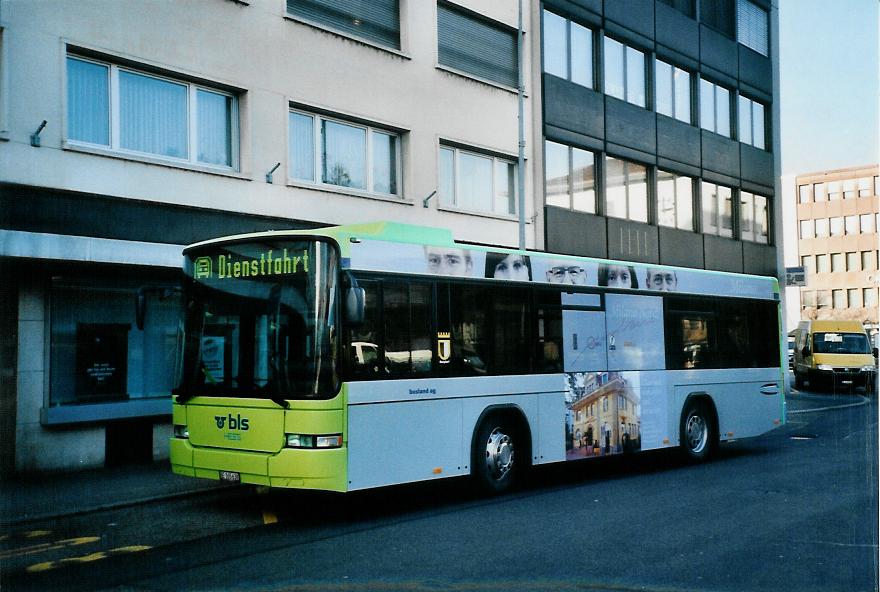 (104'324) - Busland, Burgdorf - Nr. 21/BE 165'638 - Scania/Hess am 18. Februar 2008 beim Bahnhof Burgdorf