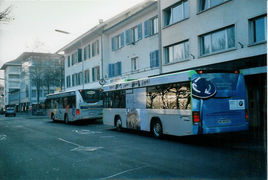 (104'325) - Busland, Burgdorf - Nr. 21/BE 165'638 - Scania/Hess am 18. Februar 2008 beim Bahnhof Burgdorf