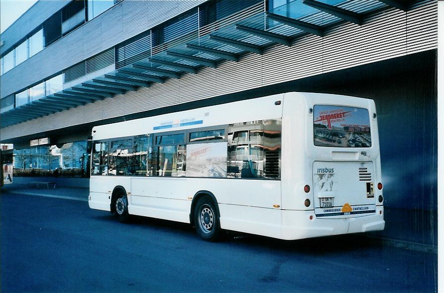 (104'431) - Ackermann, Says - GR 71'016 - Irisbus am 19. Februar 2008 beim Bahnhof Landquart