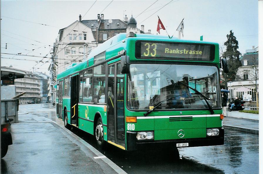 (104'606) - BVB Basel - Nr. 810/BS 2810 - Mercedes am 20. Februar 2008 in Basel, Wettsteinplatz