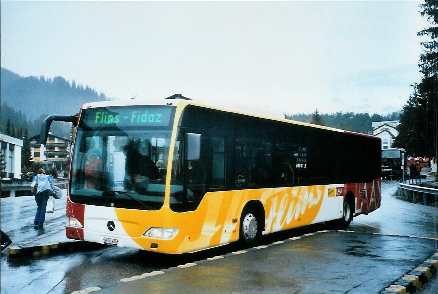 (104'729) - Stuppan, Flims - GR 161'660 - Mercedes am 1. Mrz 2008 in Laax, Murschetg