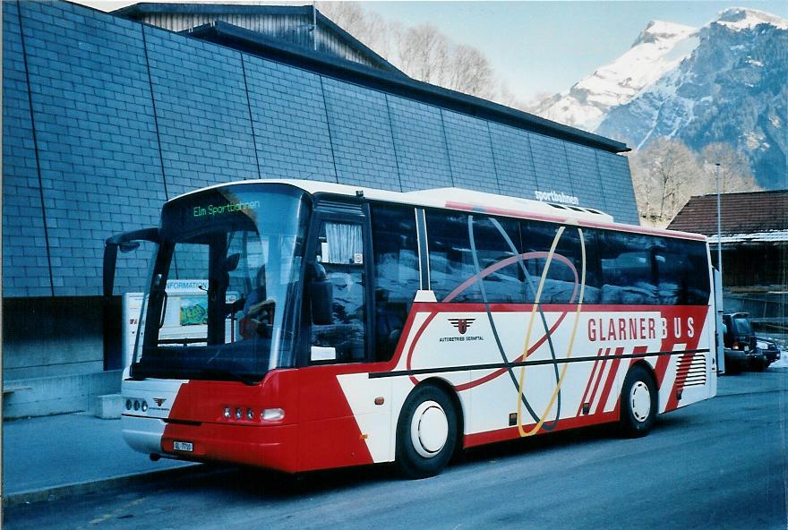 (104'925) - AS Engi - Nr. 10/GL 7710 - Neoplan am 9. Mrz 2008 in Elm, Sportbahnen