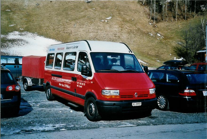 (104'932) - Andreoli, Wil - SG 28'959 - Renault am 9. Mrz 2008 in Elm, Sportbahnen