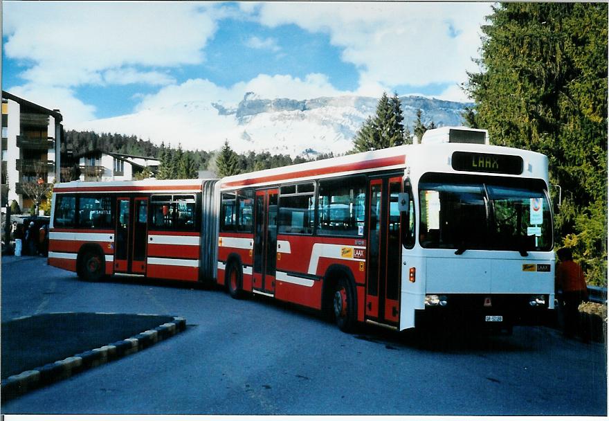 (105'017) - Stuppan, Flims - GR 52'188 - Volvo/R&J (ex VB Biel Nr. 140) am 9. Mrz 2008 in Laax, Murschetg