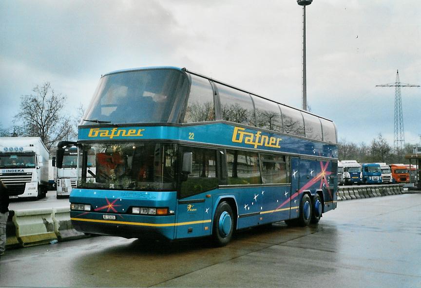 (106'529) - Aus der Schweiz: Gafner, Thun - Nr. 22/BE 53'616 - Neoplan am 16. April 2008 in Lrrach, Grenze