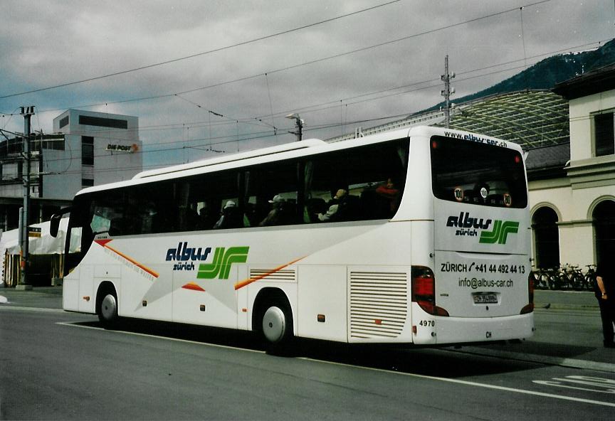 (107'320) - Albus, Zrich - Nr. 4970/ZH 354'898 - Setra am 24. Mai 2008 beim Bahnhof Chur