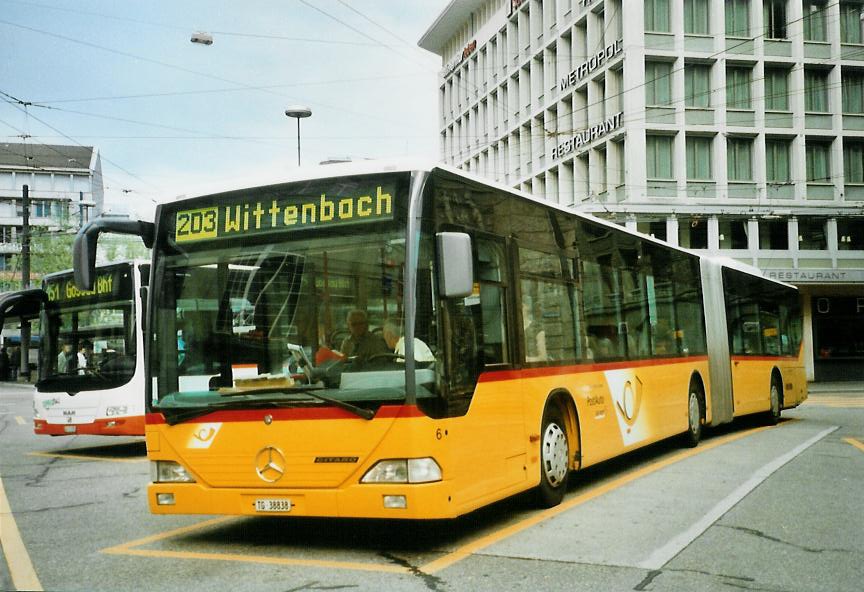 (107'523) - Cars Alpin Neff, Arbon - Nr. 6/TG 38'838 - Mercedes am 24. Mai 2008 beim Bahnhof St. Gallen