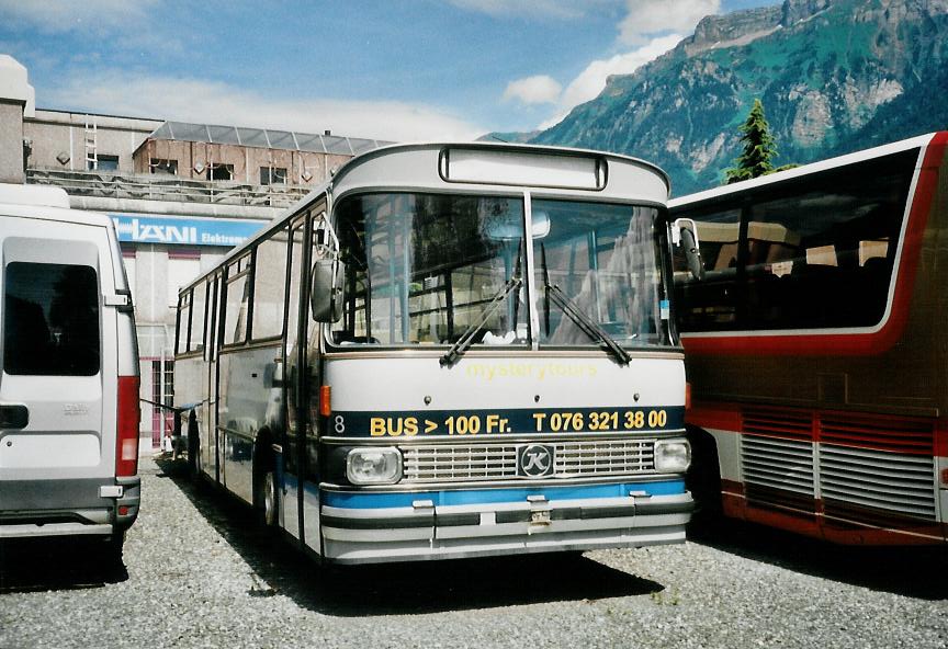 (108'623) - Mysterytours, Interlaken - Nr. 8 - Setra (ex AFA Adelboden Nr. 8; ex TPYG Yverdon Nr. 2) am 5. Juli 2008 in Interlaken, Sendlistrasse