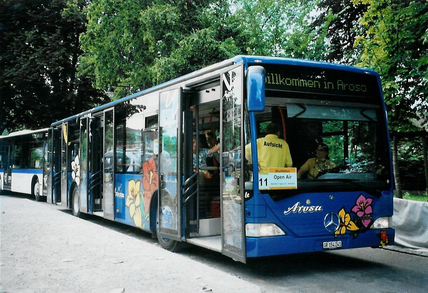 (109'103) - Pfosi, Chur - Nr. 1/GR 154'241 - Mercedes am 11. Juli 2008 beim Bahnhof Frauenfeld