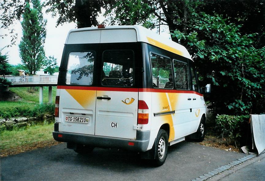 (109'110) - PostAuto Ostschweiz - TG 158'210 - Mercedes am 11. Juli 2008 beim Bahnhof Frauenfeld