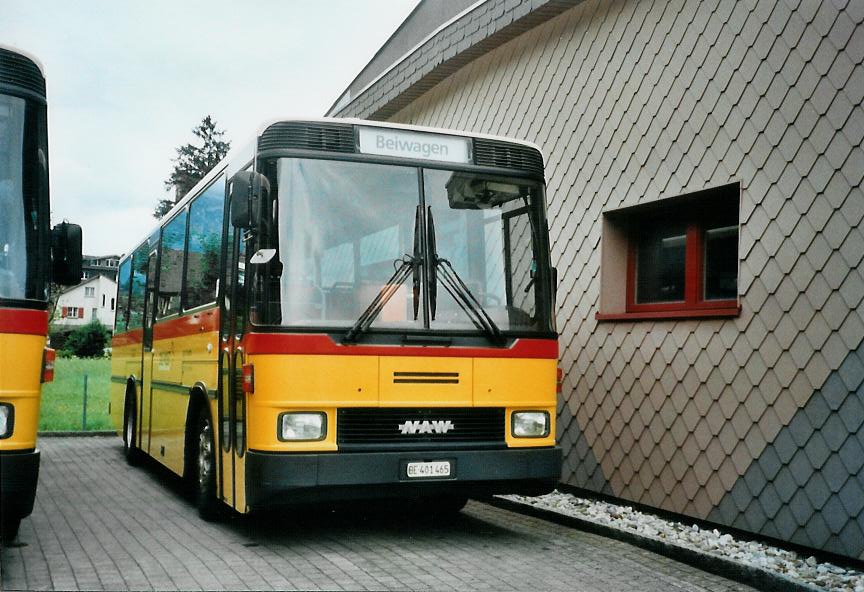 (109'209) - AVG Meiringen - Nr. 65/BE 401'465 - NAW/Hess (ex P 24'451) am 13. Juli 2008 in Meiringen, Garage