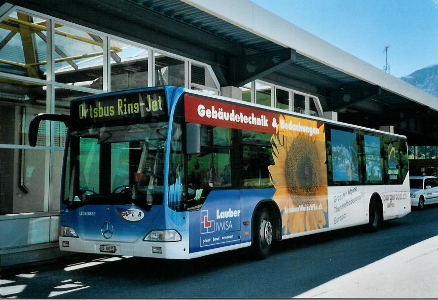 (109'934) - LLB Susten - Nr. 13/VS 38'013 - Mercedes am 3. August 2008 in Leukerbad, Busbahnhof