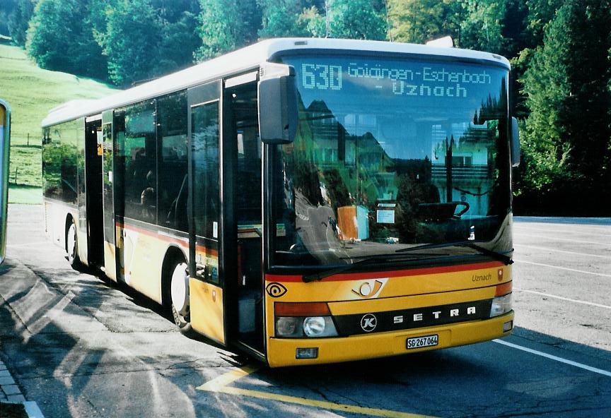 (110'216) - PostAuto Ostschweiz - SG 267'064 - Setra (ex P 25'749) am 16. August 2008 in Goldingen, Atzmnnig