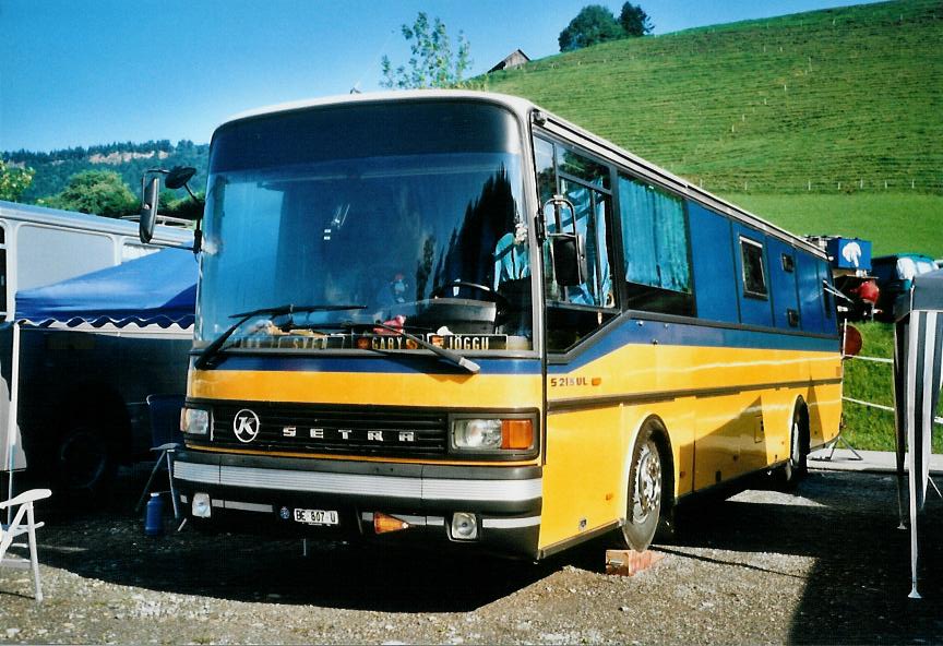 (110'232) - Burri, Aarberg - BE 807 U - Setra (ex AVA Aarberg Nr. 10) am 16. August 2008 in Goldingen, Atzmnnig