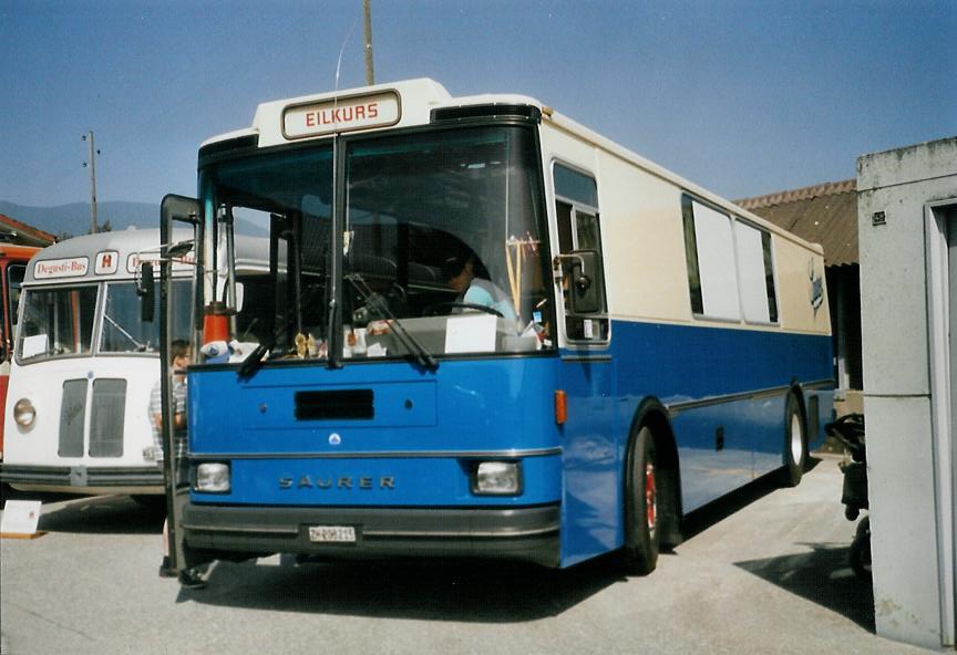 (110'532) - Hauser, Wdenswil - ZH 203'215 - Saurer/R&J (ex Bucher, Grt; ex P 25'648) am 30. August 2008 in Niederbipp, Saurertreffen