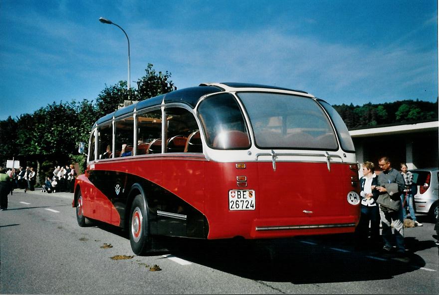 (111'233) - ASKA Aeschi - Nr. 9/BE 26'724 - Saurer/R&J am 28. September 2008 in Spiez, Post