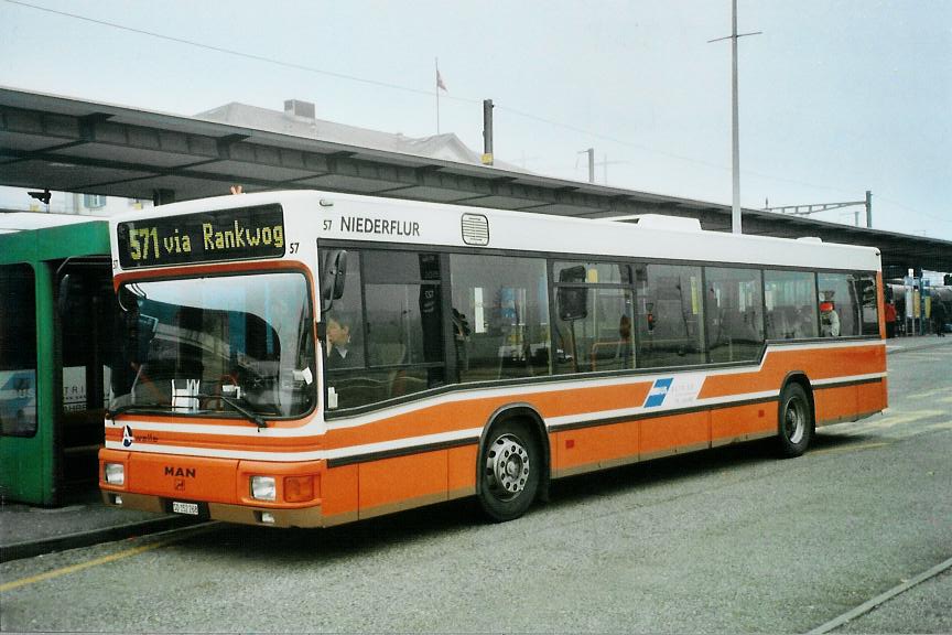 (111'806) - BOGG Wangen b.O. - Nr. 57/SO 152'268 - MAN (ex Hof, Hauenstein Nr. 57) am 2. November 2008 beim Bahnhof Olten