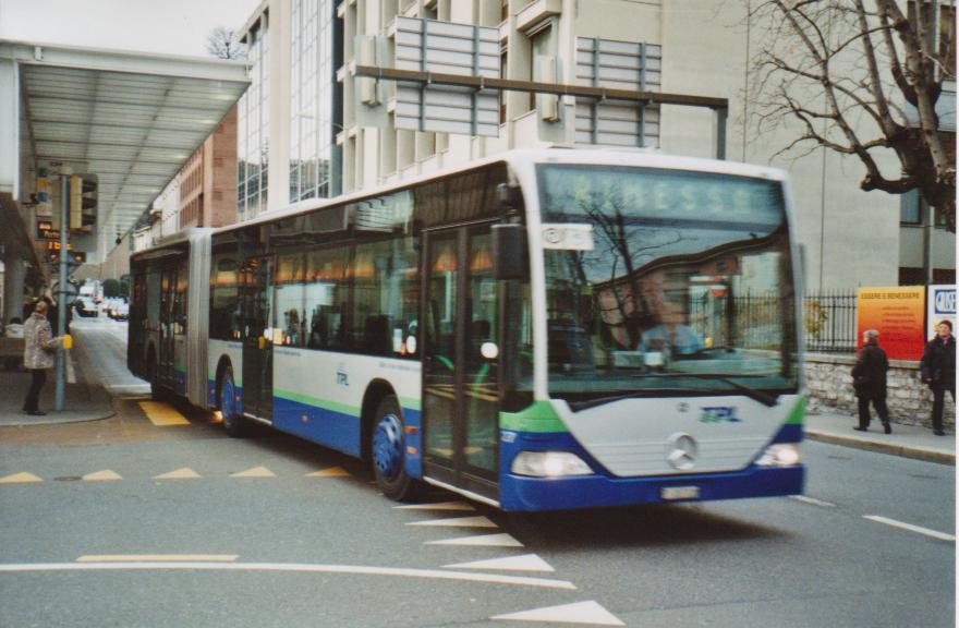 (112'614) - TPL Lugano - Nr. 27/TI 207'018 - Mercedes am 9. Dezember 2008 in Lugano, Centro