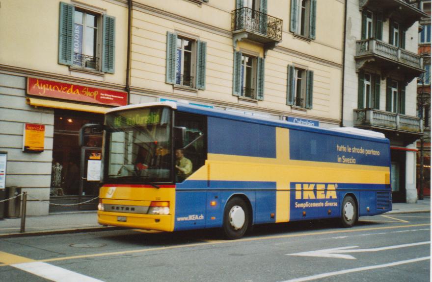 (112'622) - AutoPostale Ticino - Nr. 532/TI 149'551 - Setra am 9. Dezember 2008 in Lugano, Centro