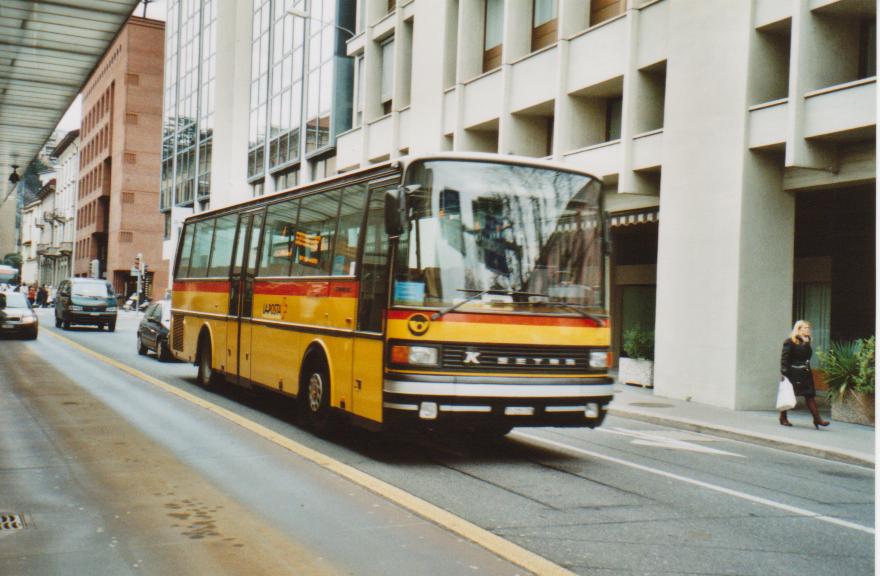 (112'625) - AutoPostale Ticino - Nr. 523/TI 215'378 - Setra (ex P 25'076) am 9. Dezember 2008 in Lugano, Centro