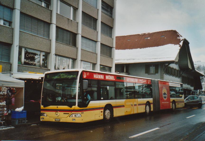 (112'815) - STI Thun - Nr. 109/BE 700'109 - Mercedes am 12. Dezember 2008 in Steffisburg, Platz