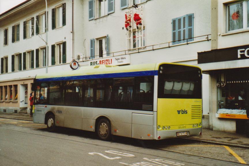 (113'304) - Busland, Burgdorf - Nr. 39/BE 567'513 - Solaris am 23. Dezember 2008 beim Bahnhof Burgdorf