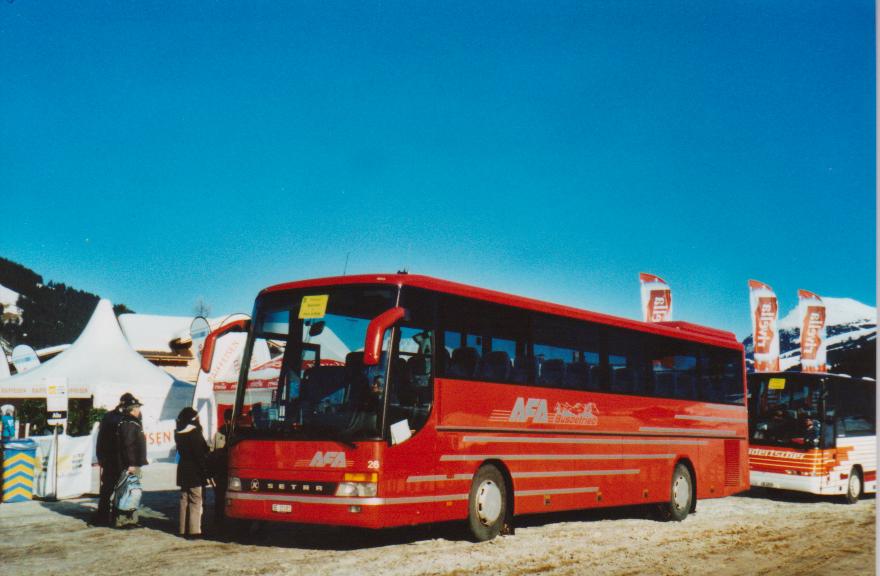 (113'820) - AFA Adelboden - Nr. 26/BE 21'181 - Setra (ex Nr. 16; ex Frhlich, D-Ludwigshafen/Rhein) am 11. Januar 2009 in Adelboden, Weltcup