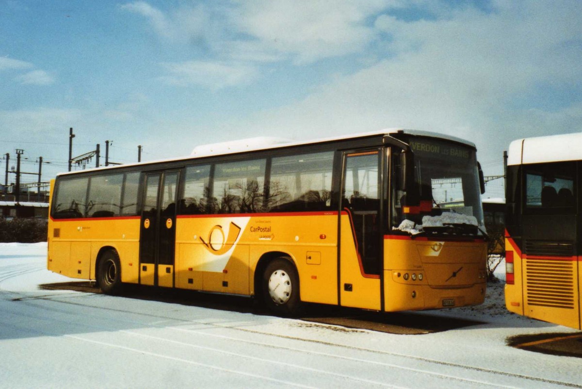 (114'202) - CarPostal Ouest - VD 538'348 - Volvo am 14. Februar 2009 in Yverdon, Garage