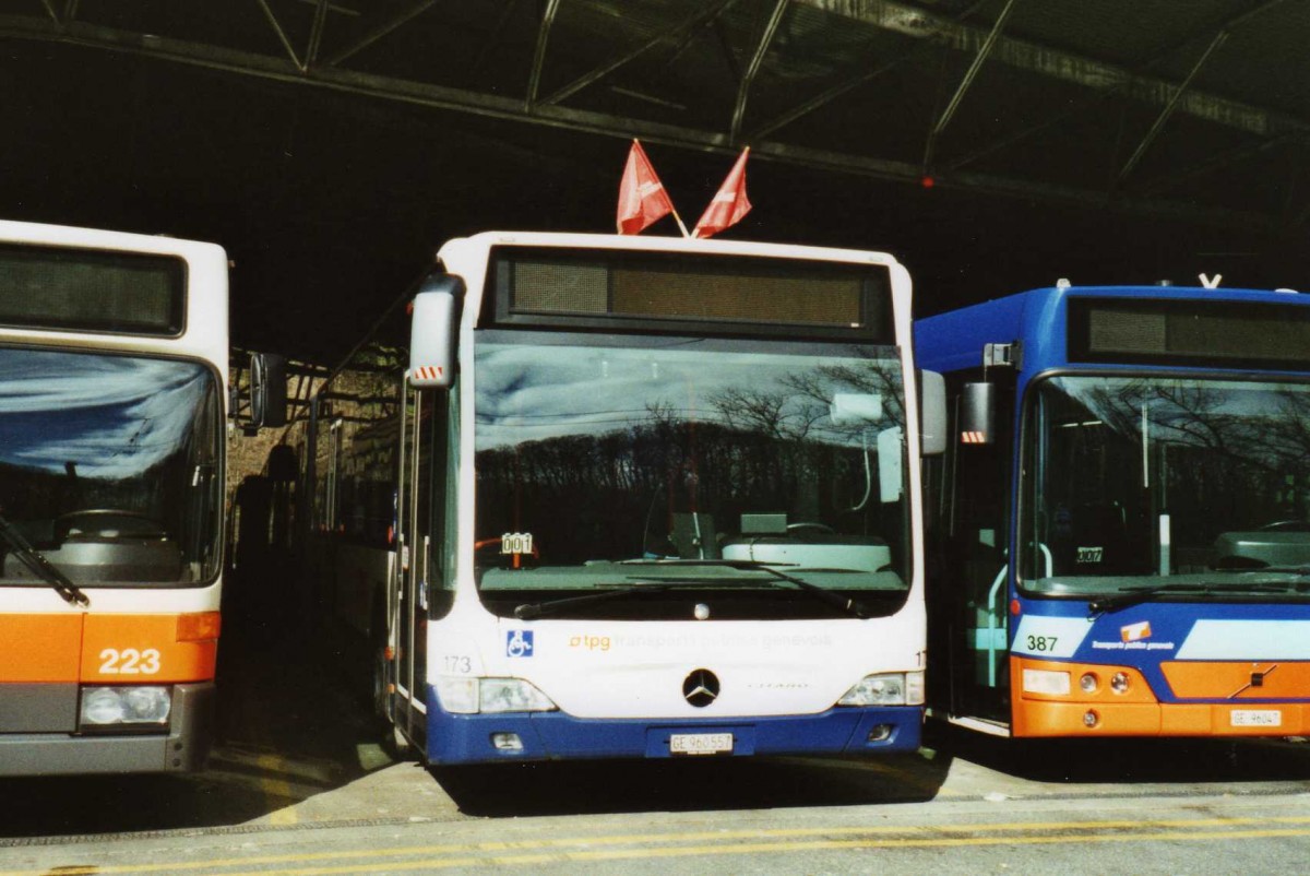 (114'918) - TPG Genve - Nr. 173/GE 960'557 - Mercedes am 8. Mrz 2009 in Genve, Dpt