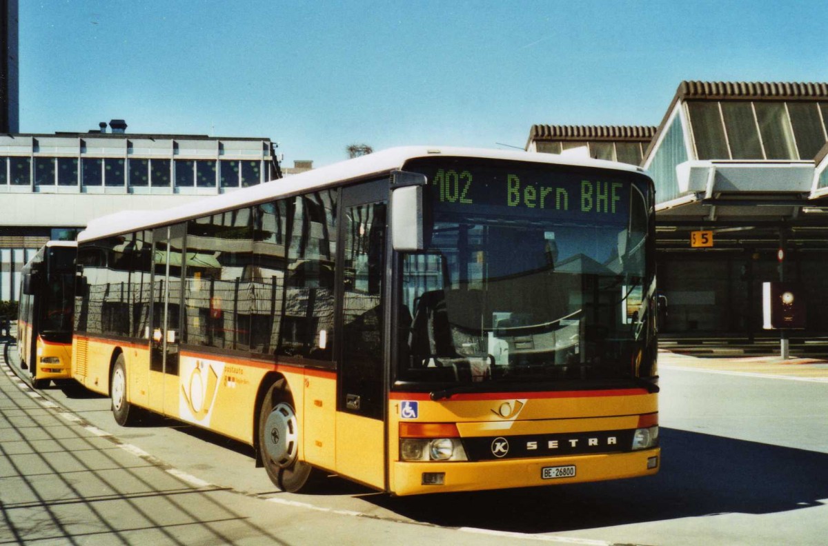 (115'128) - Steiner, Ortschwaben - Nr. 1/BE 26'800 - Setra am 16. Mrz 2009 in Bern, Postautostation