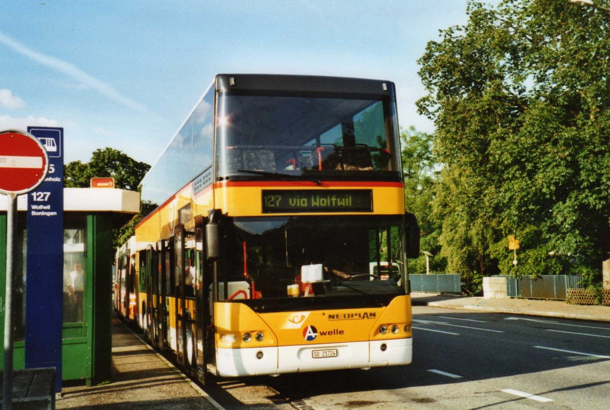 (117'310) - Wyss, Boningen - SO 21'724 - Neoplan am 8. Juni 2009 beim Bahnhof Olten