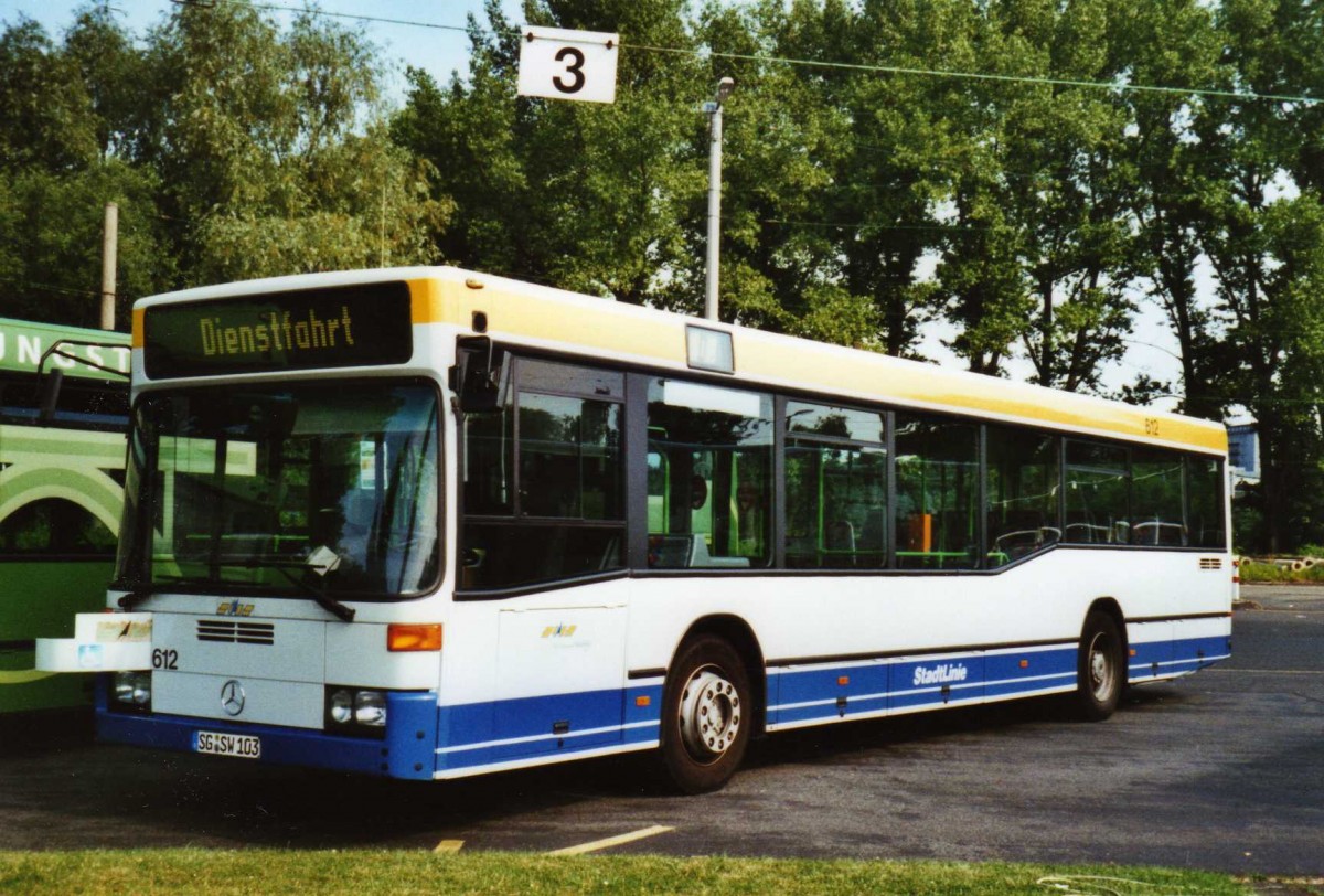 (118'109) - SWS Solingen - Nr. 612/SG-SW 103 - Mercedes am 5. Juli 2009 in Solingen, Betriebshof