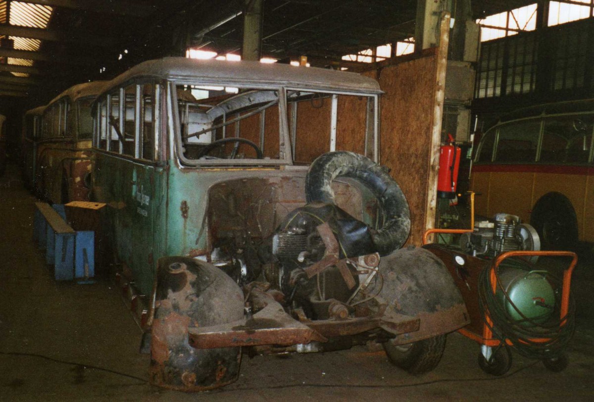 (118'526) - FRAM Drachten - Nr. 12 - Saurer/Seitz (ex Merkus, NL-Nijmegen; ex Steiner, Seengen; ex GAA Amriswil; ex P 1581) am 7. Juli 2009 in Drachten, Autobusmuseum