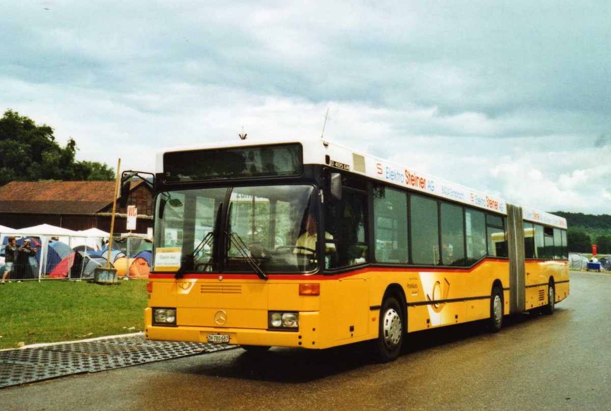 (118'917) - PostAuto Zrich - Nr. 48/ZH 780'687 - Mercedes (ex Nr. 22; ex P 27'725) am 10. Juli 2009 in Frauenfeld, Open-Air